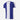 Back view of the FC Porto 1971 - 72 Retro Football Shirt, showing the continuation of the blue and white striped design.