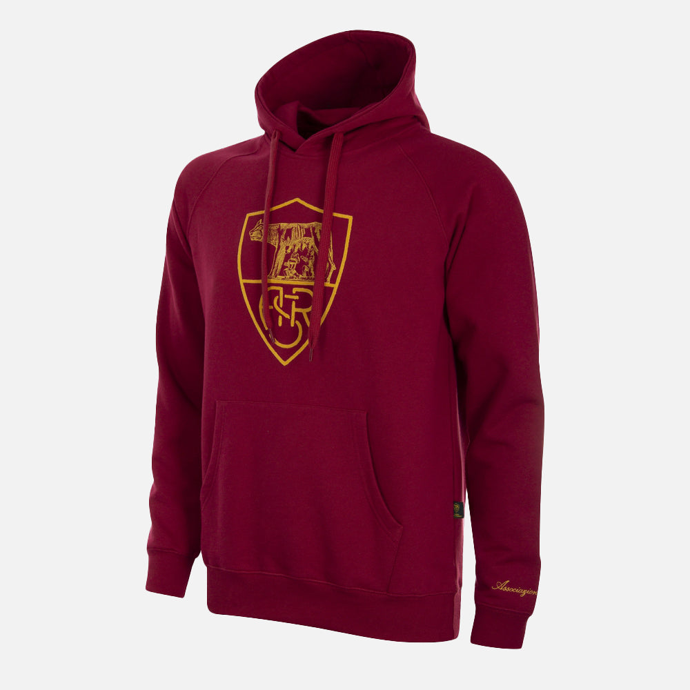 AS Roma Heritage Hooded Sweater Rosso