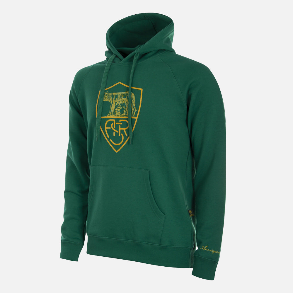 AS Roma Heritage Hooded Sweater Verde