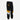 BSC Young Boys black track pants with yellow and white panels front view