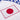 Close-up of the Japanese flag emblem stitched onto the Japan 1987 - 88 Retro Football Shirt.