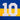 Close-up of the number 10 in white, prominently displayed on the back of the Maradona x COPA Boca 1981 - 82 Retro Football Shirt.