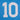 Close-up of the number 10 detail, emphasizing its classic retro design.