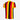Leones Negros udeG 1974 Retro Football Shirt Yellow, Red & Black Back View featuring a striped back with a yellow collar.