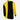 Back view of the football shirt displaying the full black and yellow contrast down the middle.