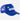 Side view of the blue COPA trucker cap showing mesh back and curved brim