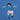 Close-up of the embroidered Maradona celebrating in Napoli kit