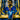 Maradona X COPA Boca Graphic T-Shirt Blue & Yellow featuring an abstract illustration of Maradona celebrating in Boca Juniors colors.