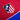Atlético de Madrid embroidered club crest detail on red color block T-shirt