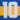 Close-up of the "10" design on the Boca Number 10 T-Shirt, showcasing the vibrant blue and yellow contrast.