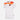 Front view of white AS Roma Away polo shirt with orange and red shoulder panels and embroidered club crest