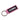Keychain accessory featuring a matching COPA label stitched onto black fabric.