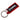 Keychain accessory featuring a matching COPA label stitched onto black fabric.