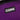Close-up of COPA logo stitched on purple recycled fabric with black zipper edge.