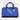 Flat-lay of the blue Recycled Football Bag made from a football shirt with "software AG" sponsor and fleur-de-lis logo.