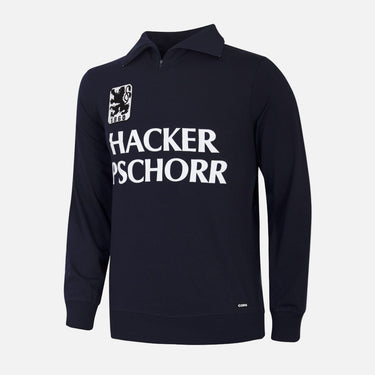 TSV 1860 Munich 1990 retro football jacket navy front view