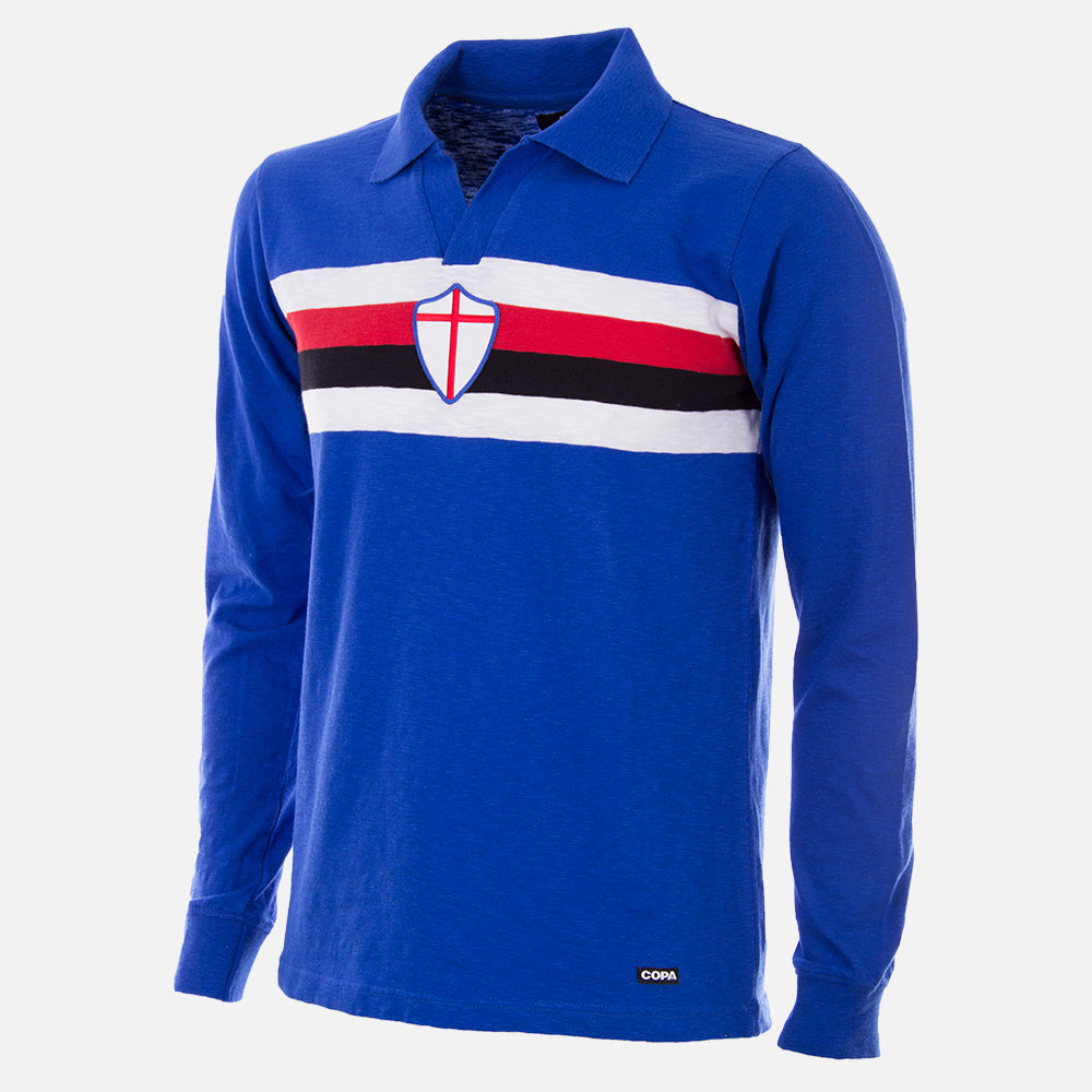 U. C. Sampdoria 1956 - 57 Retro Voetbal Shirt