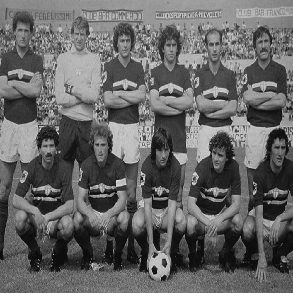 U. C. Sampdoria 1981 - 82 Retro Voetbal Shirt
