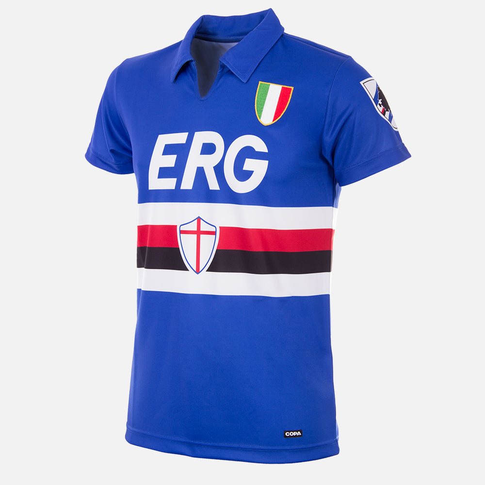 U. C. Sampdoria 1991 - 92 Retro Voetbal Shirt