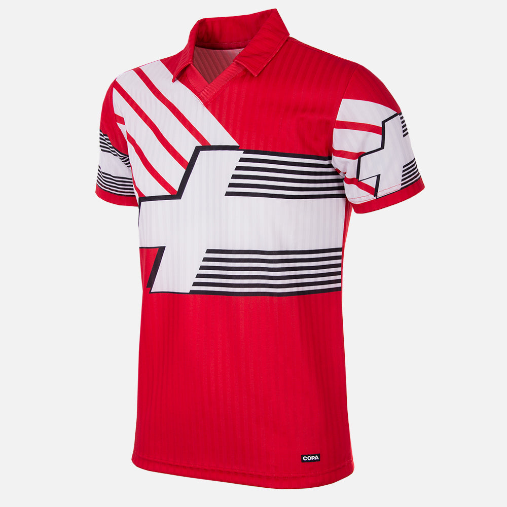 Zwitserland 1990 - 92 Retro Voetbal Shirt