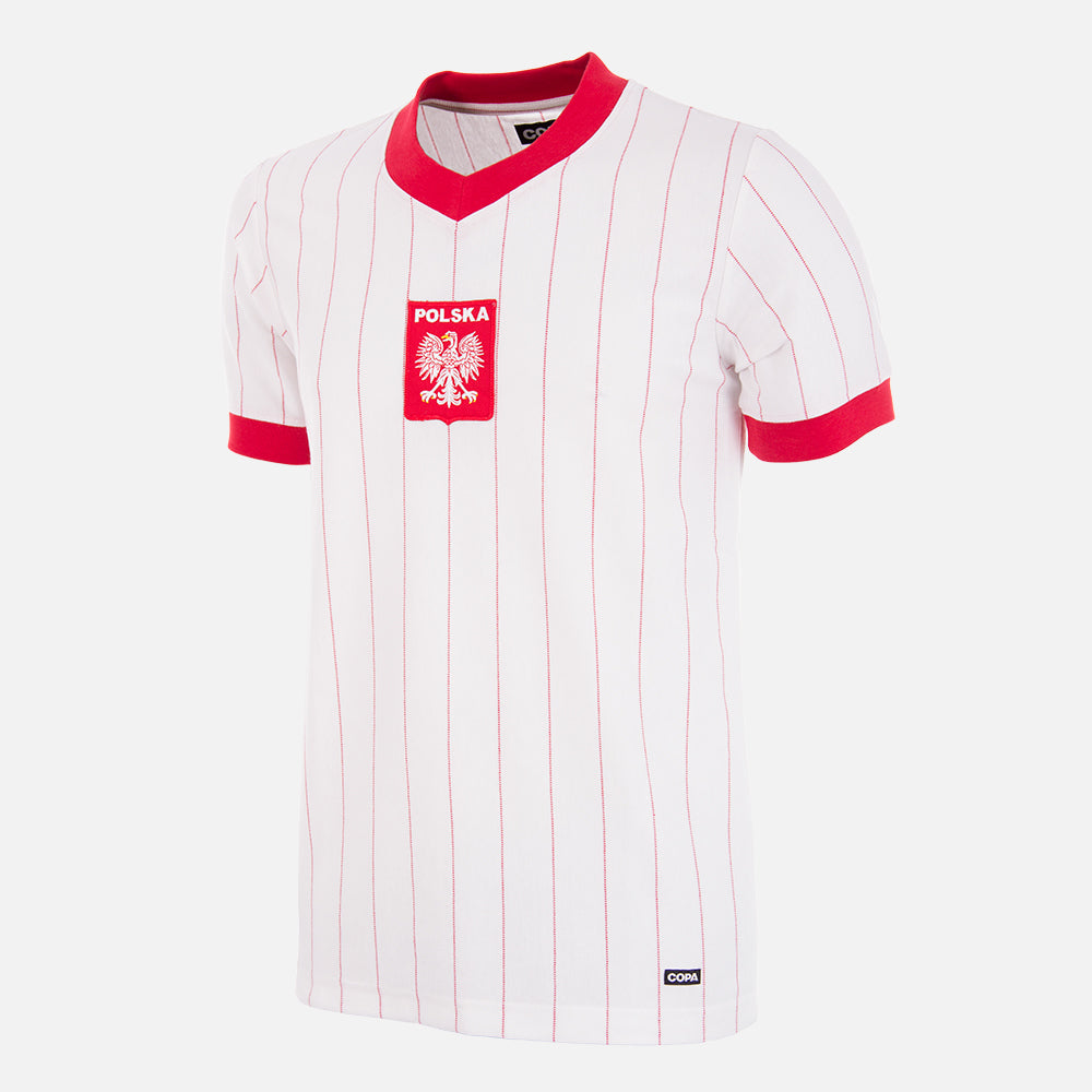 Polonia 1982 Camiseta de Fútbol Retro