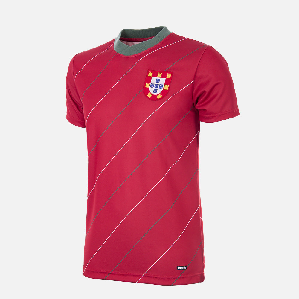 Portugal 1984 Camiseta de Fútbol Retro