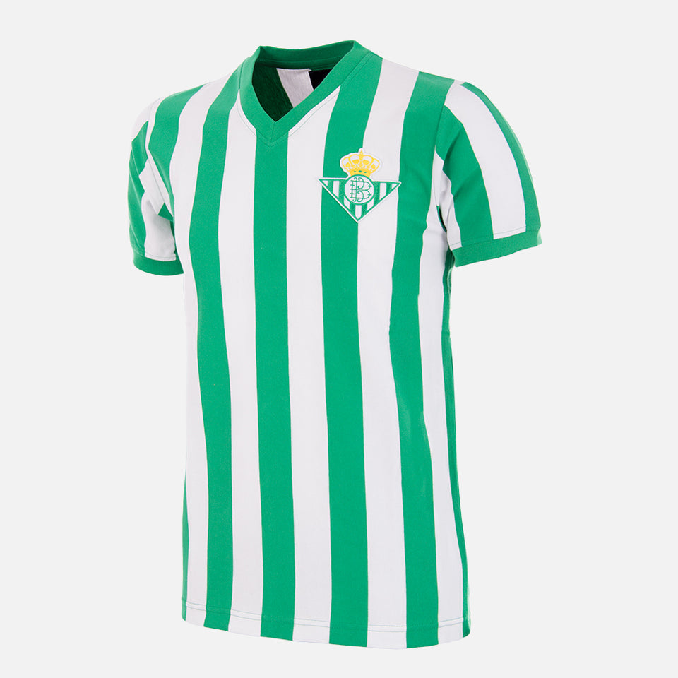 Maillot Rétro Real Betis 1976-77 - Réplica Coupe D'Espagne, Cadeau Fan Football - Boîte Cadeau Luxe