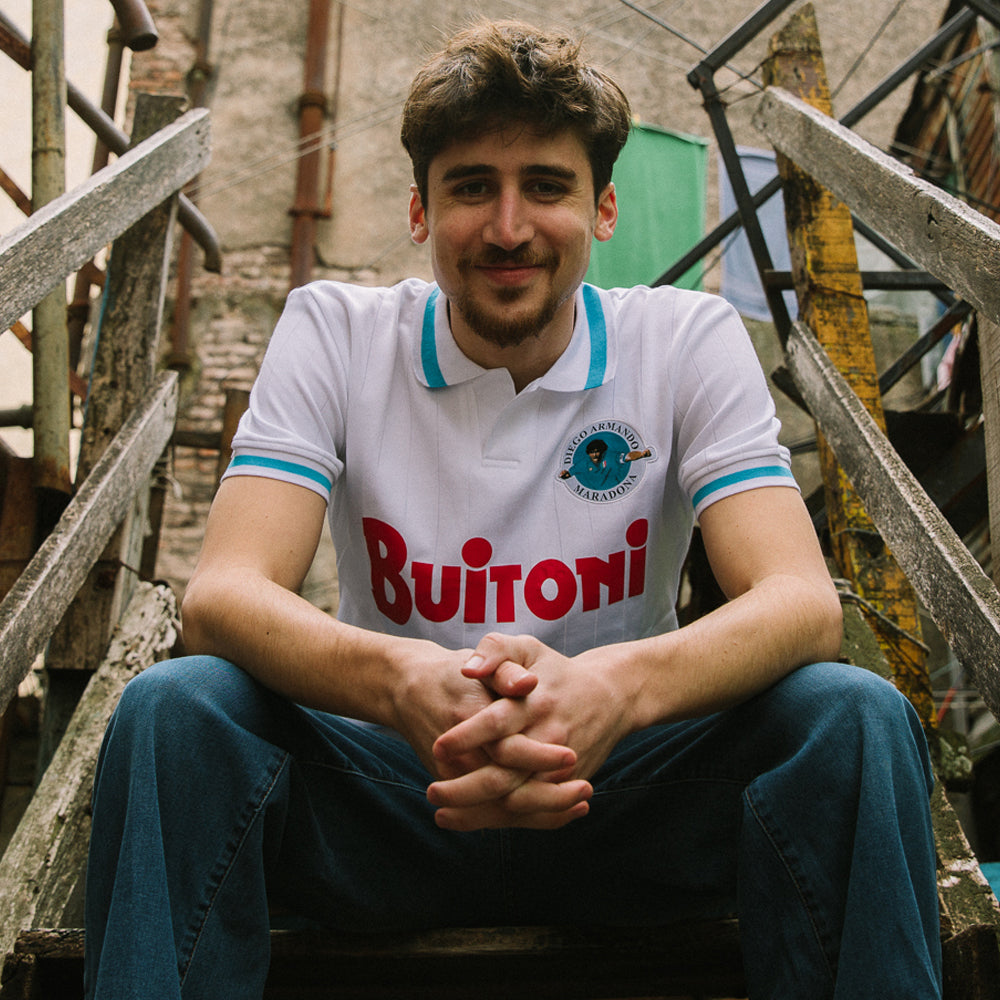 Maradona X COPA Napoli 1986 87 Away Maglia Storica Calcio