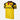 Watford FC 1994 - 95 Retro Football Shirt Yellow & Black featuring black shoulder panels, a red collar, Blaupunkt sponsor logo, and embroidered club crest.
