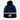 FC Internazionale all over beanie in black and blue with knit pattern front view
