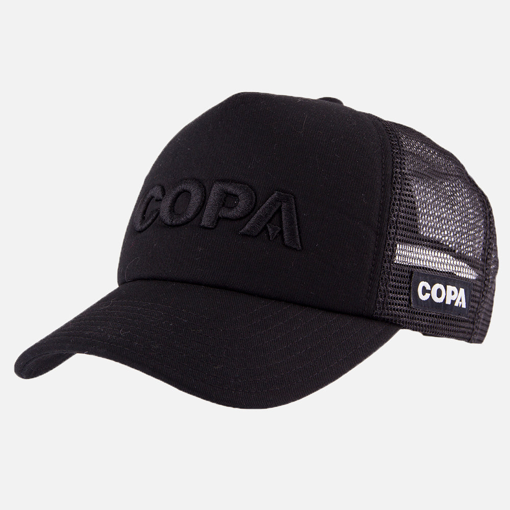 COPA 3D Negro Logo Gorra Trucker