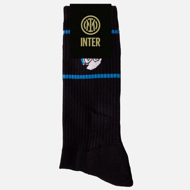 casual black terry socks football club FC Internazionale with packaging