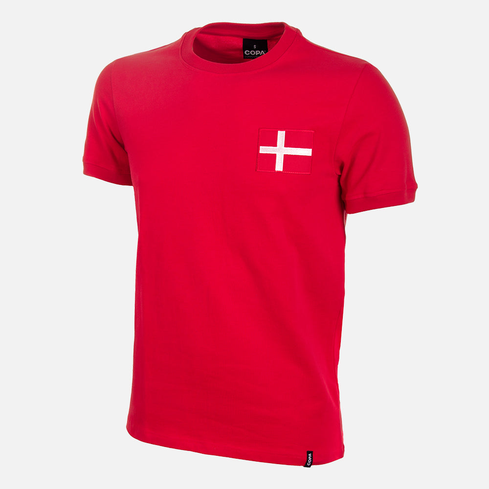 Denemarken 1970's Retro Voetbal Shirt