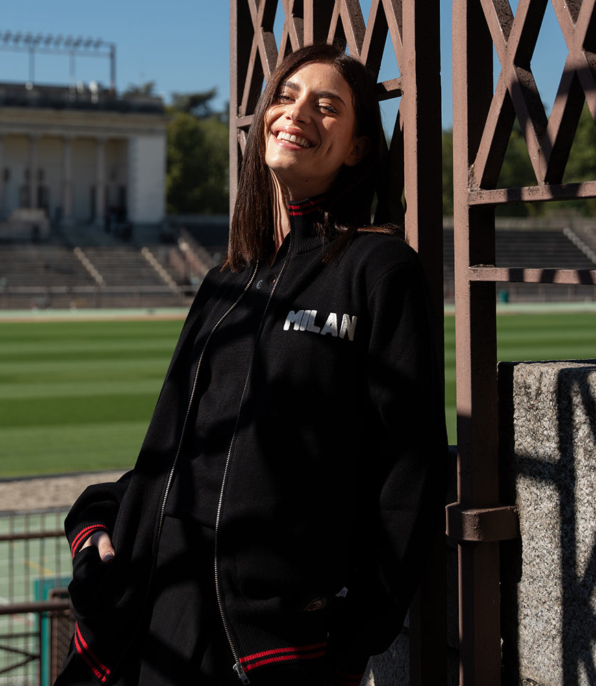 Models wearing the Inter All Over Collection