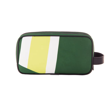 Side view of the bag showing its compact rectangular shape