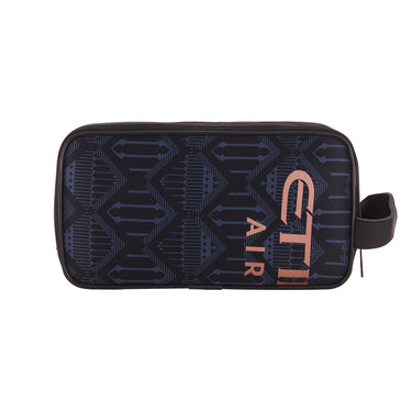 Side view of the bag showing its compact rectangular shape