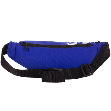 Side view of the Recycled Fanny Pack showing the black adjustable strap.