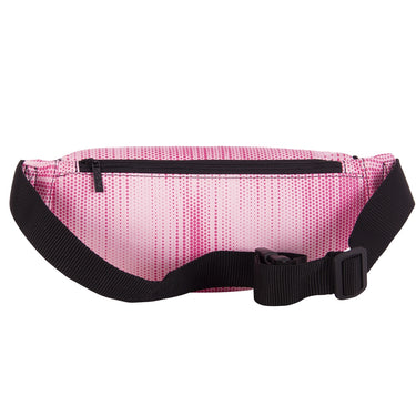 Side view of the Recycled Fanny Pack showing the black adjustable strap.