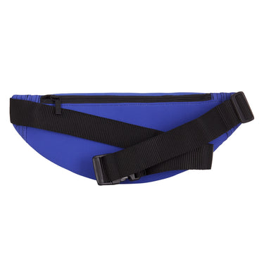 Side view of the Recycled Fanny Pack showing the black adjustable strap.