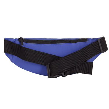 Side view of the Recycled Fanny Pack showing the black adjustable strap.