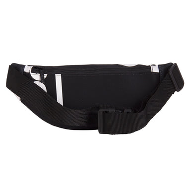 Side view of the Recycled Fanny Pack showing the black adjustable strap.
