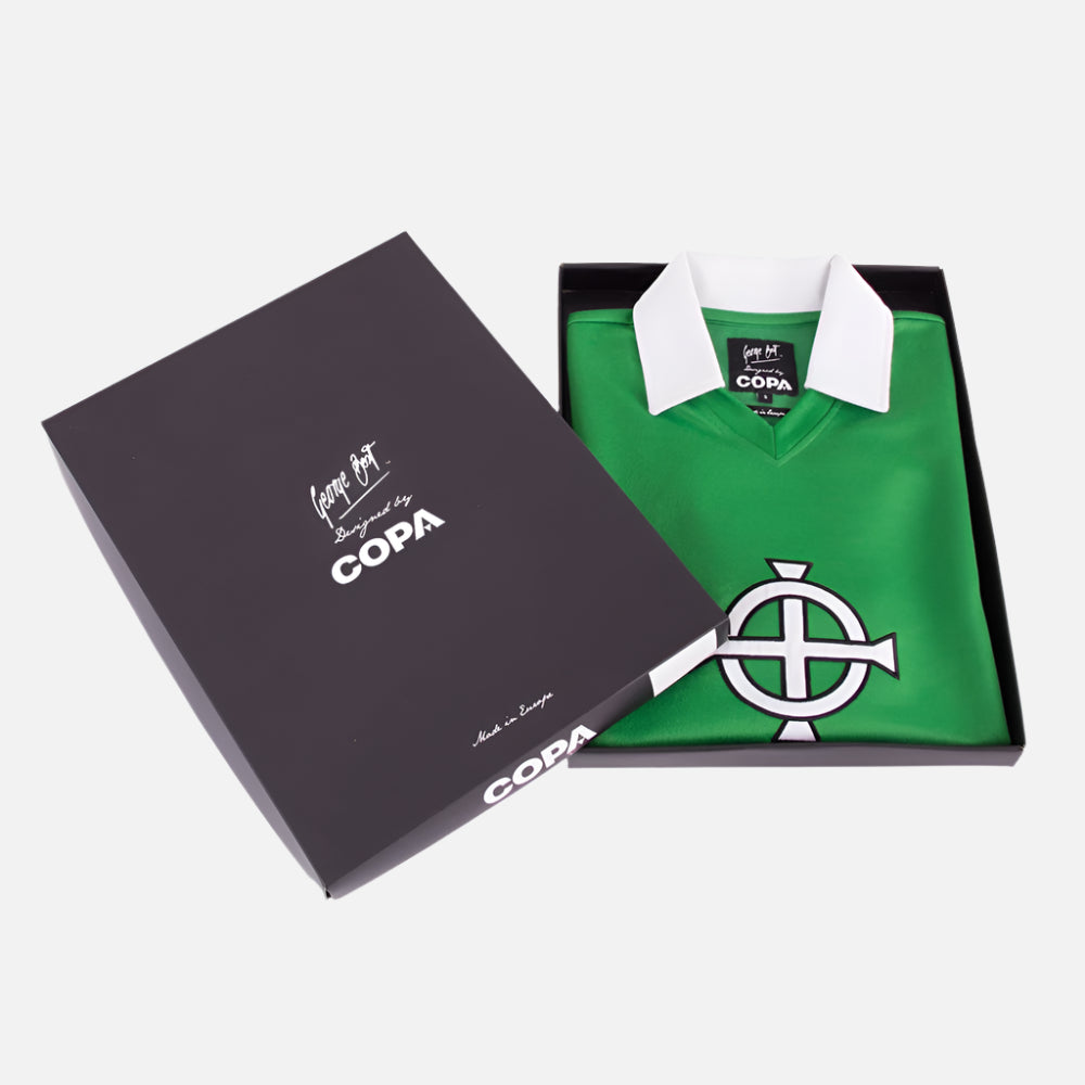 George Best Northern Ireland 1977 Retro Football Shirt Shop