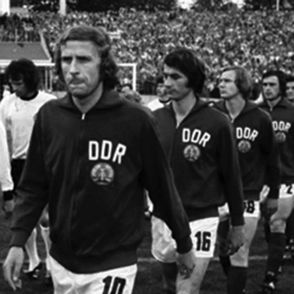 DDR 1970's Chaqueta de Fútbol Retro